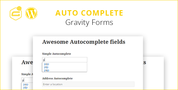 Gravity Forms Auto Complete (+ Adressfeld)
